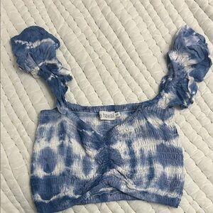 Blue Tie-Dye Women's Top